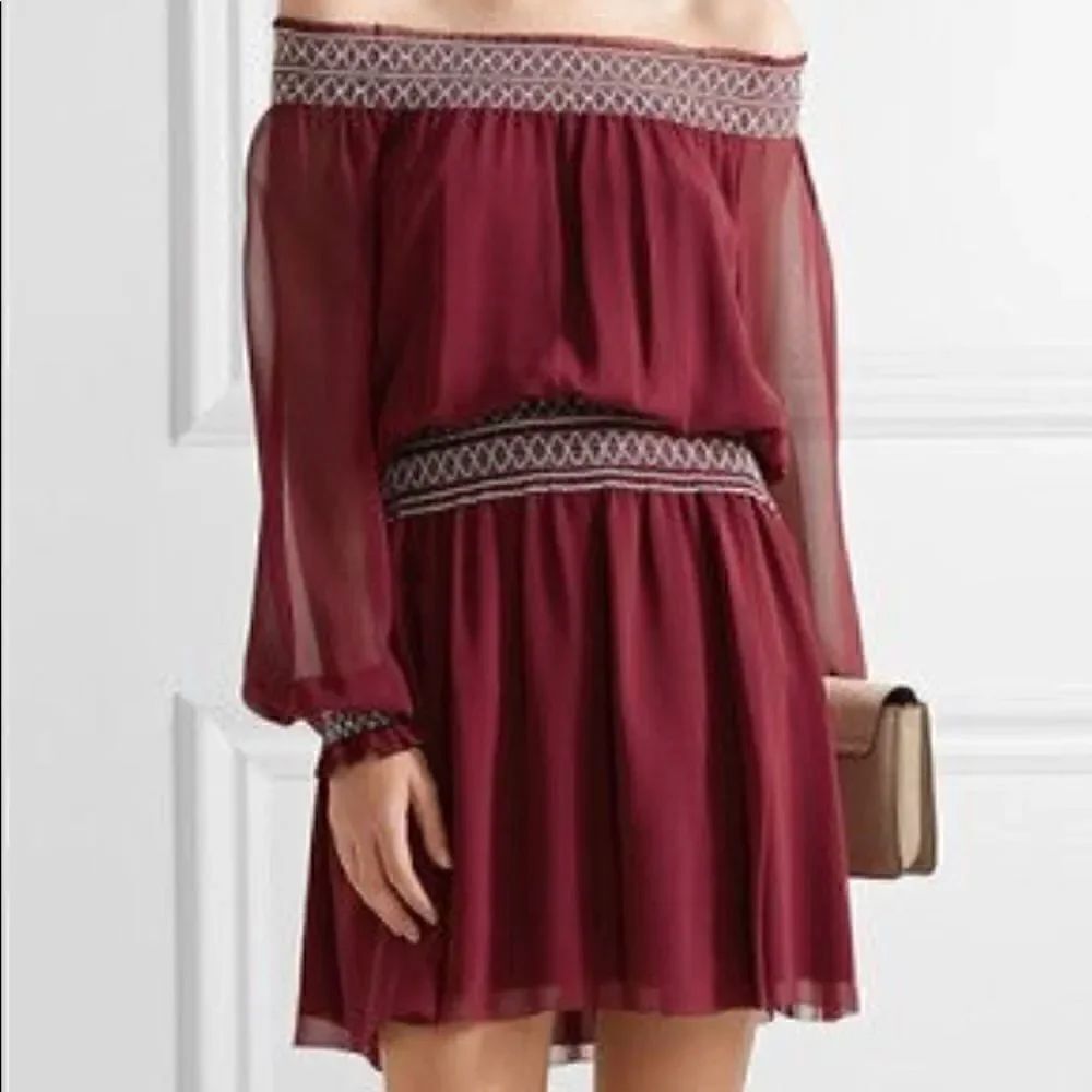 Tory Burch Indie Boho Silk Dress Size 10